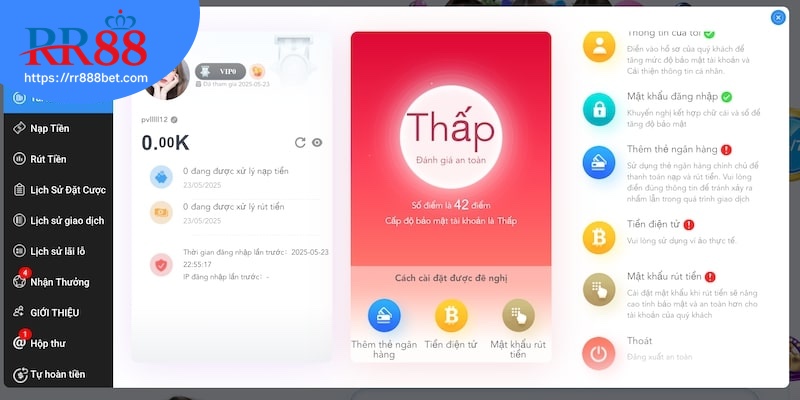 3 điều kiện quan trọng khi rút tiền RR88